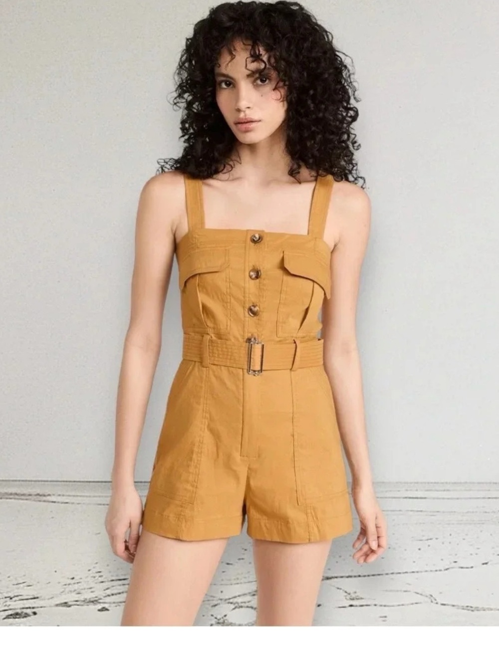 A.L.C Gracie Linen Romper